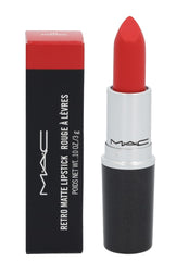 MAC Retro Matte Lipstick Dangerous bullet close-up shows bold pigment.