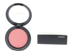 MAC Sheertone Shimmer Blush Peachykeen application demonstrates smooth blending and buildable color.