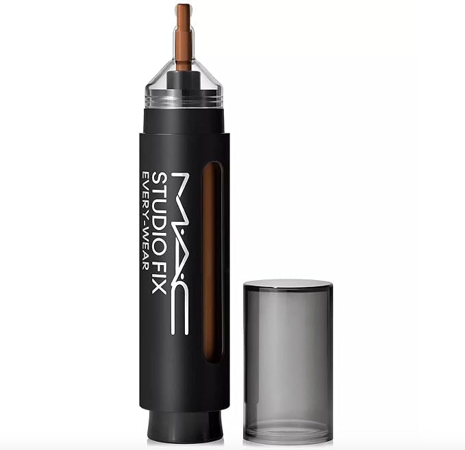 MAC Studio Fix All Over Face Pen NC55 application delivers seamless blending for natural-looking coverage.