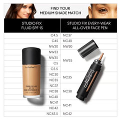 MAC Studio Fix Every Wear All Over Face Pen NC38 wear-test demonstrates long-lasting matte finish
