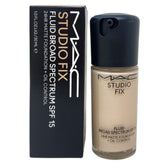 MAC Studio Fix Fluid SPF15 NW5 pump bottle for all-day oil control and even tone.