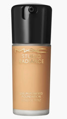 MAC Studio Radiance Foundation NC42 bottle closeup with hydrating glow