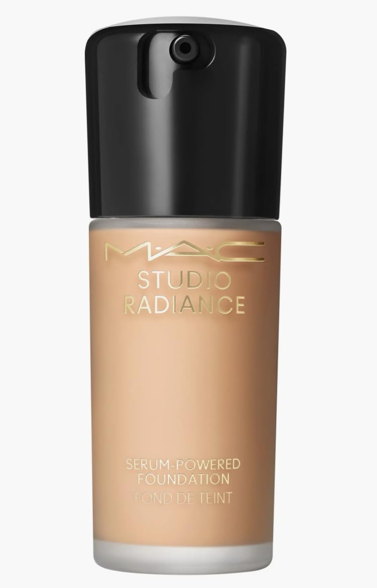 Mac Studio Radiance Serum Powered Foundation NW22 bottle with luminous finish