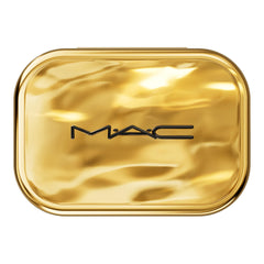 MAC Treasured packaging features holiday-exclusive gold tone for gifting appeal.