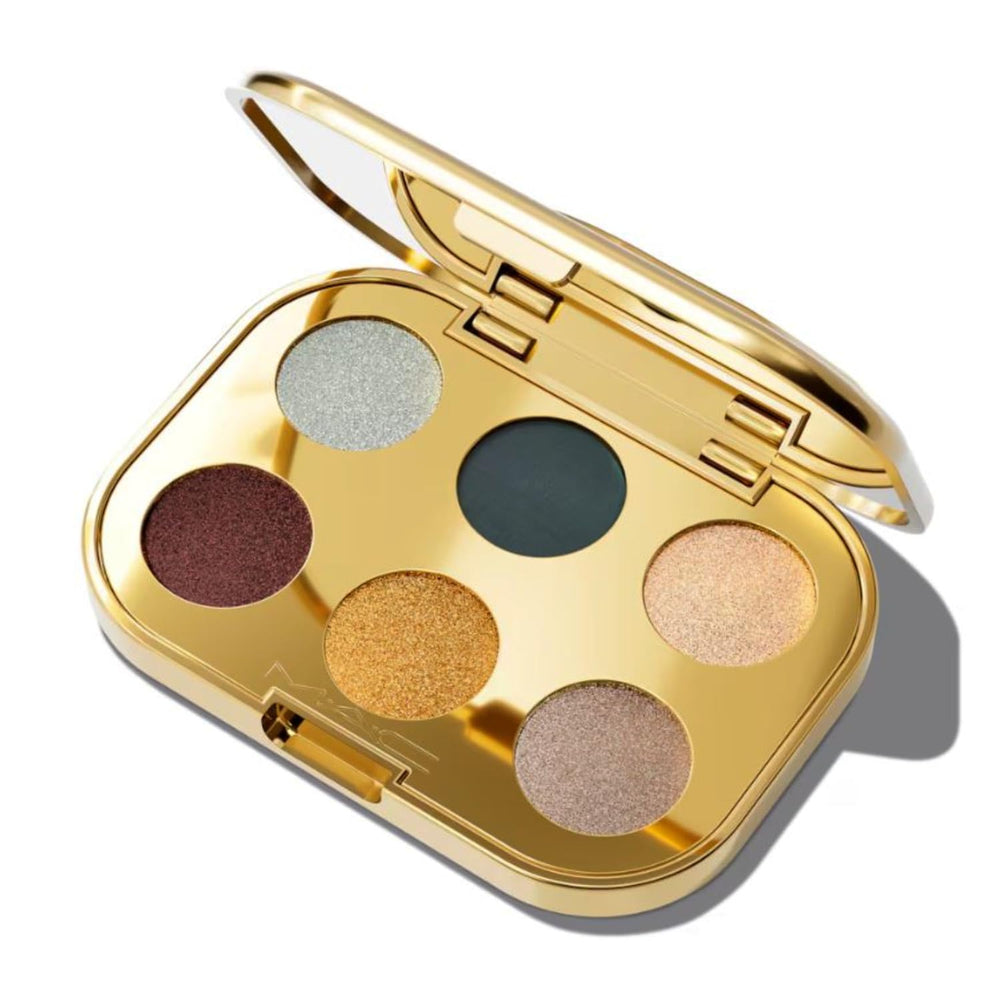 MAC Treasured Eyeshadow Palette All The Riches—front view shows neutral to jewel tones.