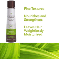 Macadamia Professional color fade protection visual highlighting color-safe cleansing.
