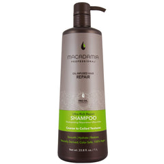 Macadamia Professional Ultra Rich Moisture Shampoo bottle-front; hydration for coarse hair.