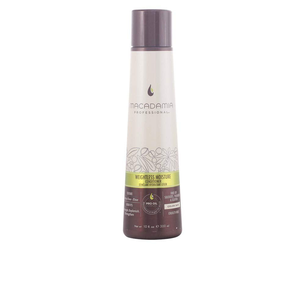 Macadamia Professional weightless moisture conditioner bottle for fine hair adds lift and moisture
