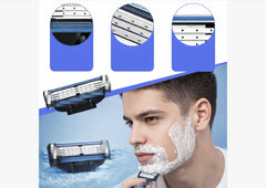 Mach3 refills feature three-layer blades for smooth, comfortable shaves.