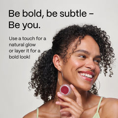 Mad Hippie Poppy tint provides buildable color for cheeks and lips.
