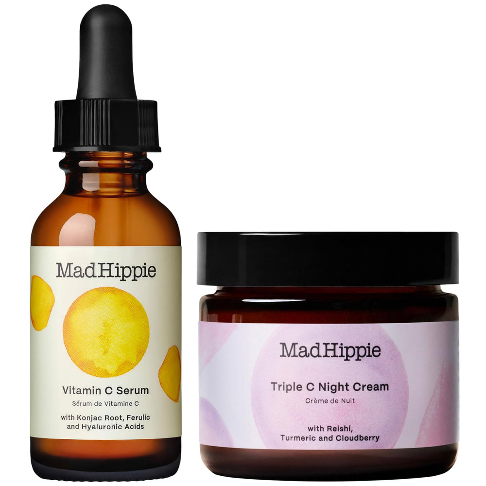 Mad Hippie Vitamin C Serum bottle with dropper for brightening skin