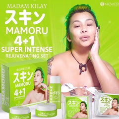 Madam Kilay Mamoru 4-in-1 Rejuvenating Set packaging: easy daily routine.