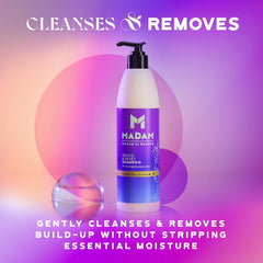 MADAM Revive & Reset bottle side view showcasing clean ingredients and daily nourishment