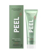 MADARA Brightening Peel Mask 60ml jar promotes radiant, even-toned skin.