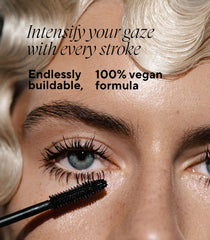 MADARA lashes defined after application showing dramatic volume and length.
