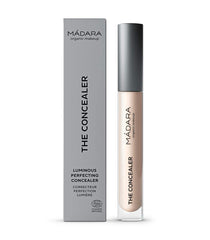 MADARA Under Eye Concealer Vanilla 15 packaging highlights vegan, COSMOS Natural formula for daily coverage.