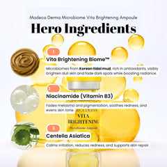 Dropper cap of Madeca Derma Vita Brightening Ampoule illustrating precise daily usage.