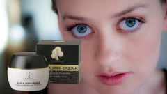 Madina cream swirl close-up highlights smooth texture and moisturization