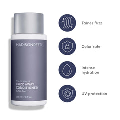 Applying ColorSolve Frizz Away conditioner for frizz control and color care