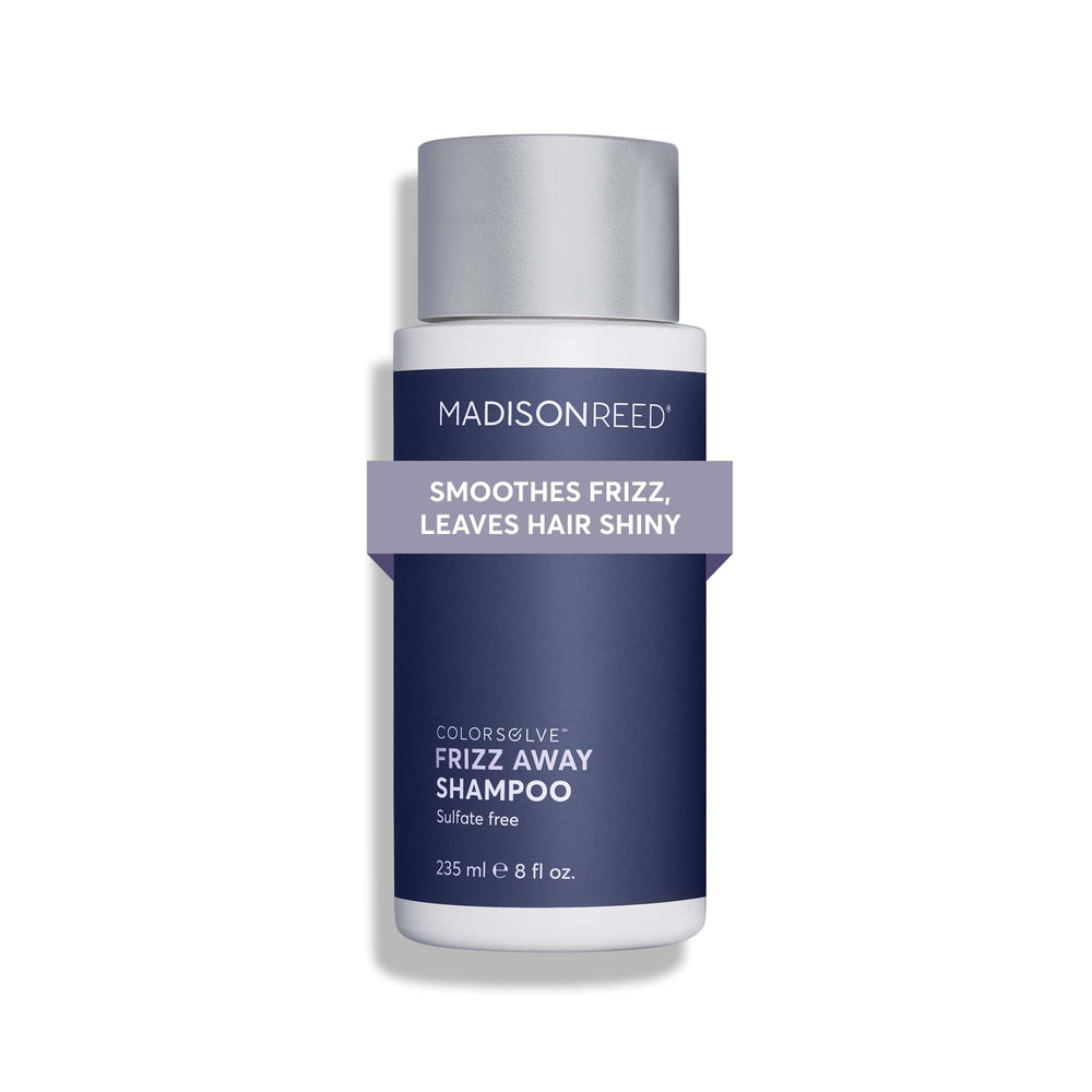 Madison Reed ColorSolve Frizz Control Shampoo bottle cleanses while protecting color.