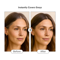 Madison Reed Gray Escape gray concealment on temples for natural look.