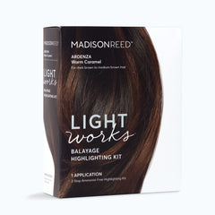 Madison Reed Light Works Lightening Cream for natural caramel highlights on medium to dark brown hair.