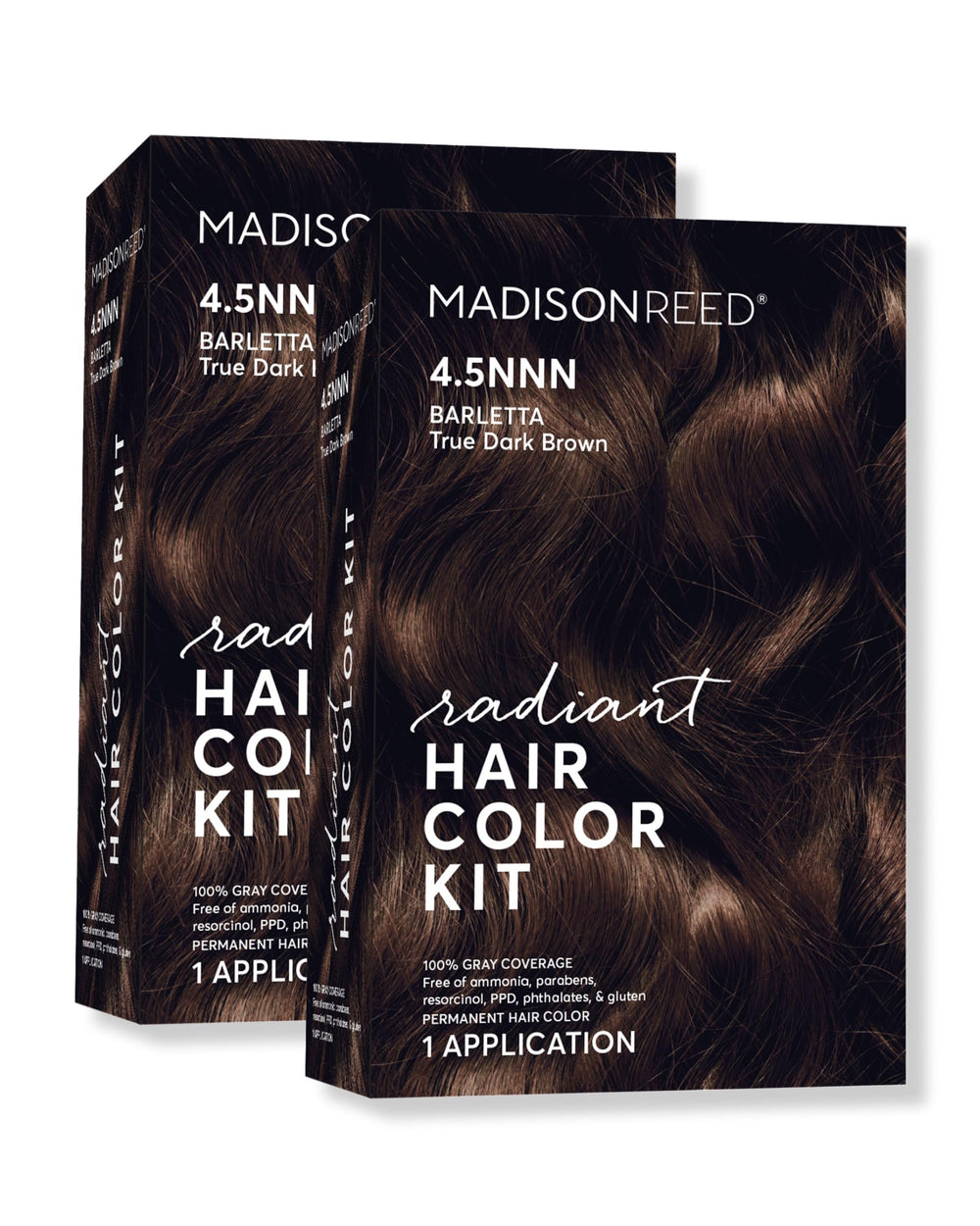 Madison Reed Radiant Barletta Brown bottle pour shows warm undertones for natural depth.