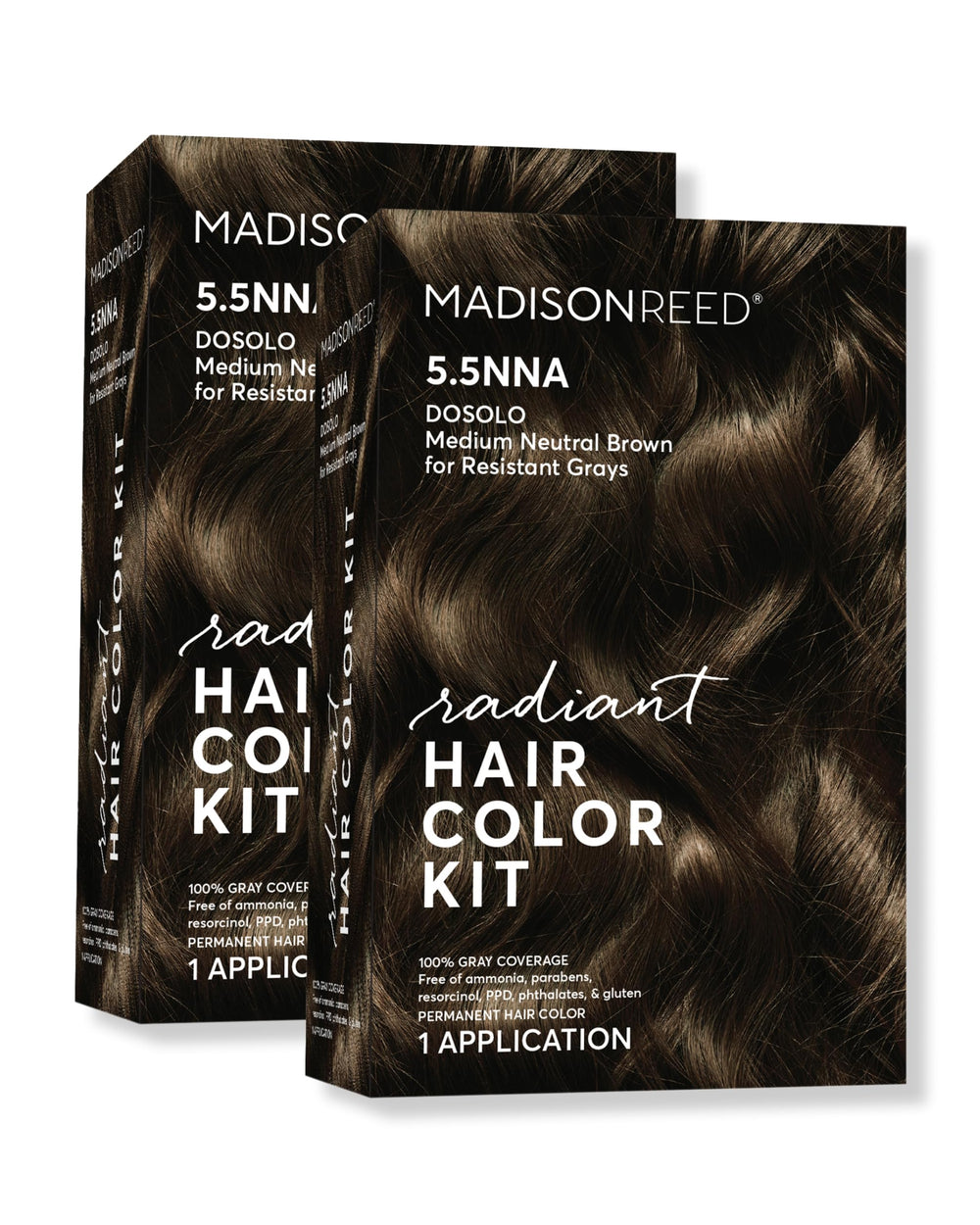 Madison Reed Radiant Color bottle pour demonstrates precise application for even gray coverage.