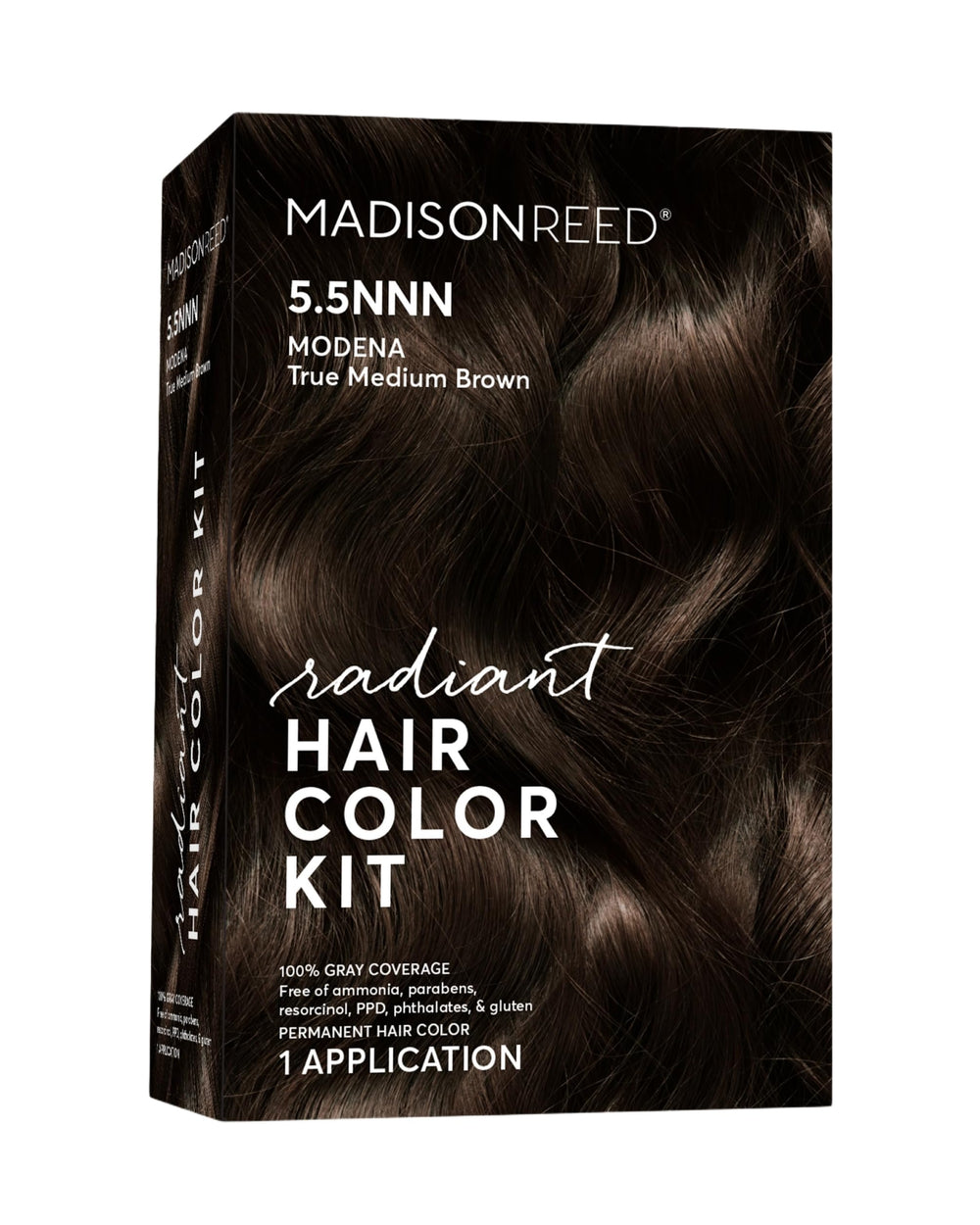 Madison Reed Radiant color cream Modena Brown for even gray coverage