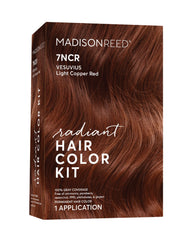 Madison Reed Radiant Color Kit 7NCR light copper red bottle for at-home application.