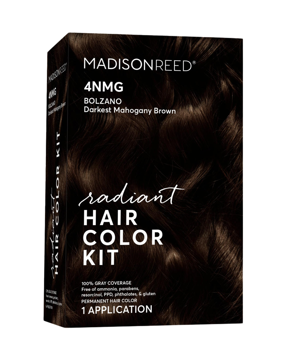 Madison Reed Radiant Color Kit Bolzano 4NMG packaging for at-home color application