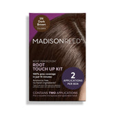 Madison Reed Root Perfection Calabria 5N dark brown swatches blending with existing color