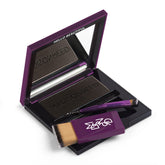 Madison Reed Root Touch Up + Brow Filler Legno Black compact close-up showing instant gray coverage.