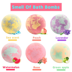 MADO kids bath bombs scented with lavender, watermelon, and rose for gentle play