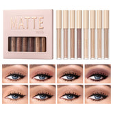 MAEPEOR matte liquid eyeshadow eight-color swatch for everyday looks