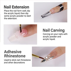 Compatibility of Magic Armor monomer with acrylic powders and extensions