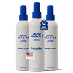 Magic Molecule bottle front for daily, gentle cleansing without residue.