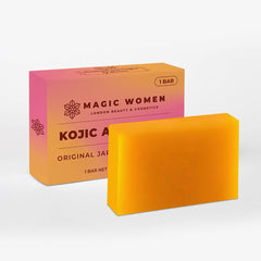 Magic Women Kojic Acid Soap bar for daily cleansing and subtle brightening.