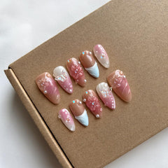 MAGLFELL handmade 3D gel nails with depth and texture for statement nail art.