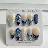 MAGLFELL press-on nails in luxury almond shape for instant salon-style manicure