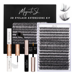 Magnetic SL DIY lash extensions kit contents for at-home application
