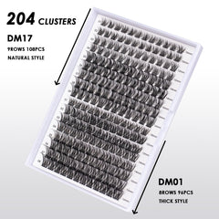 Magnetic SL clusters in varied 10-16mm lengths for salon-style looks