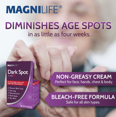 MagniLife ingredients close-up showing bearberry and licorice root for gentle brightening.
