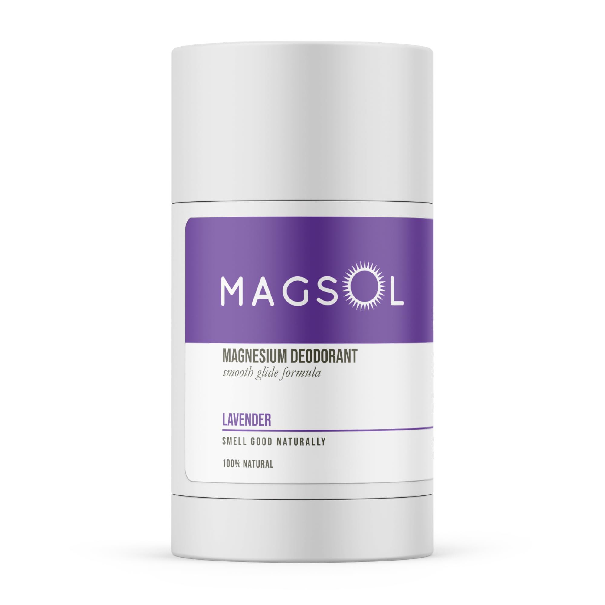 MAGSOL magnesium deodorant for women lavender twist offering long lasting freshness and gentle protection