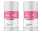 MAGSOL Rose deodorant 2-pack showcases packaging and light rose fragrance