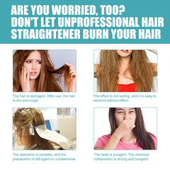 Built-in comb applicator distributes cream evenly through curly hair