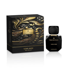 Nova Noir bottle front by Maison de l'Avenir, ideal for everyday sophistication.