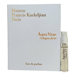 Maison Francis Kurkdjian Aqua Vitae Cologne Forte EDP 2ml bottle pour—citrus floral warmth for daily wear