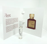 Maison Francis Kurkdjian Baccarat Rouge 540 Extrait sample vial for on-the-go fragrance testing.