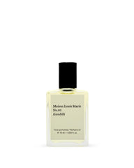 Maison Louis Marie No.05 Kandilli roll-on bottle highlighting tropical floral notes for daily fragrance.